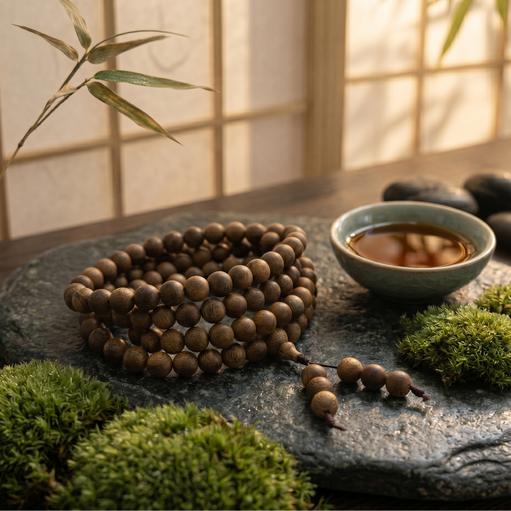 Malaysia Agarwood | 108 Mala Beads Bracelet